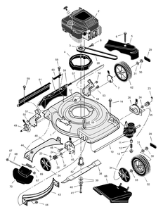 Part Location Diagram of 44X6832 Murray Decal, Warning Symbols